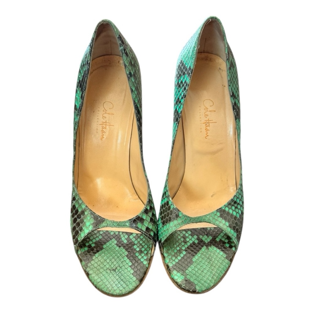 Cole Haan Maria Genuine Python Pump Size 8.5 | 3” heel EUC - Picture 7 of 9
